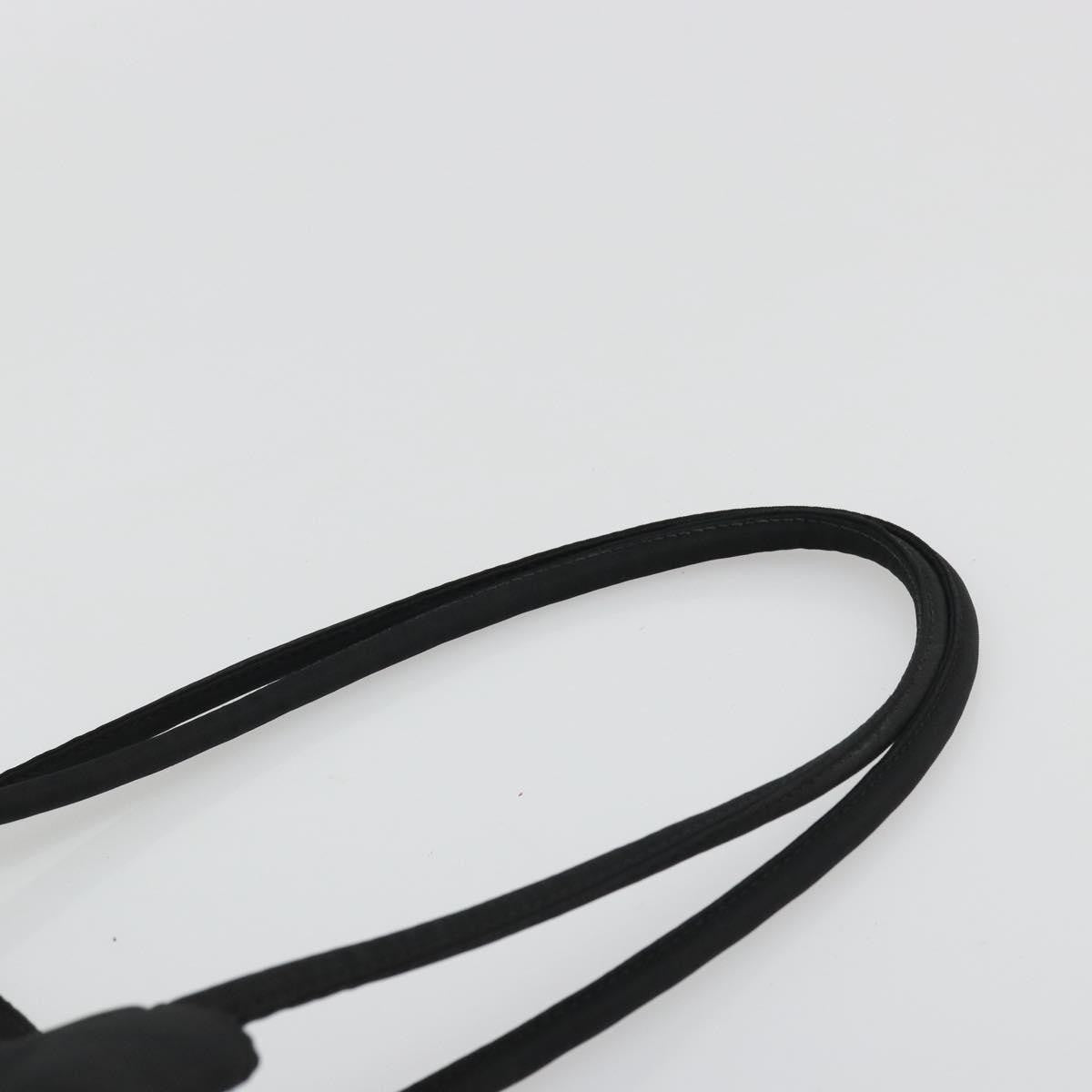 Prada PRADA Tote Bag Nylon Black Silver Authentic 175396