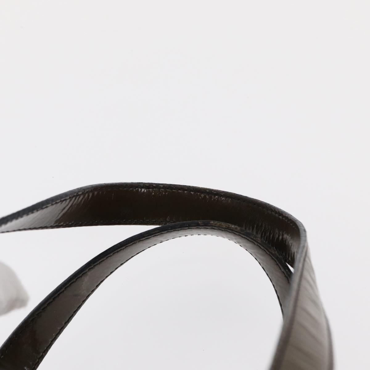 Prada PRADA Hand Bag Nylon Black Silver Authentic 153944
