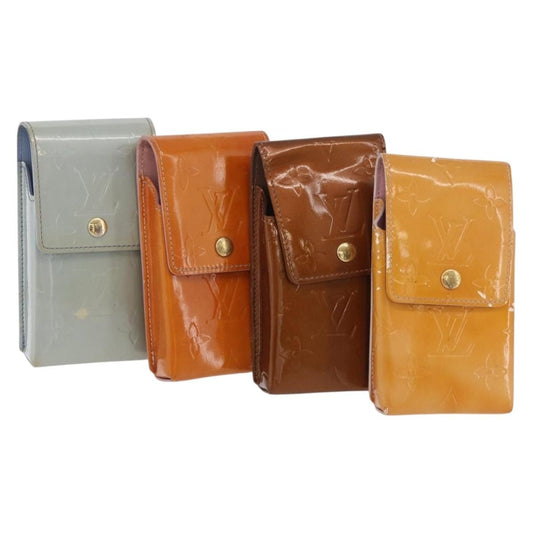 Louis Vuitton LOUIS VUITTON Vernis Cigarette Case 4 Set Bronze Pink Lavand LV Authentic 175001 Bag