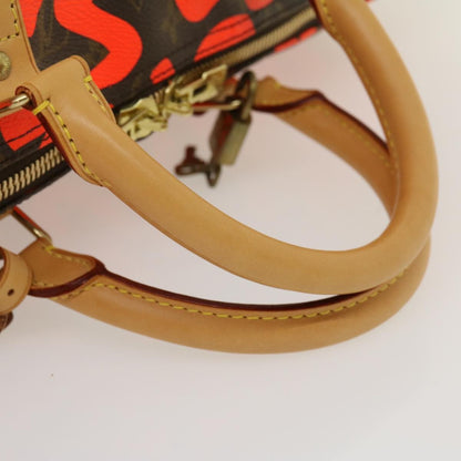 Louis Vuitton LOUIS VUITTON Monogram Graffiti Keepall 50 Boston Bag Orange M93699 Authentic 29908SV