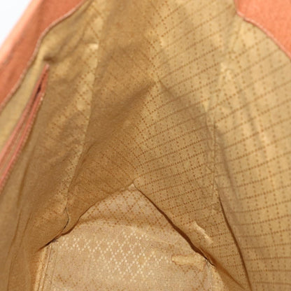 Gucci GUCCI Tote Bag Suede Brown Gold 002 58 0233 Authentic YKZ146
