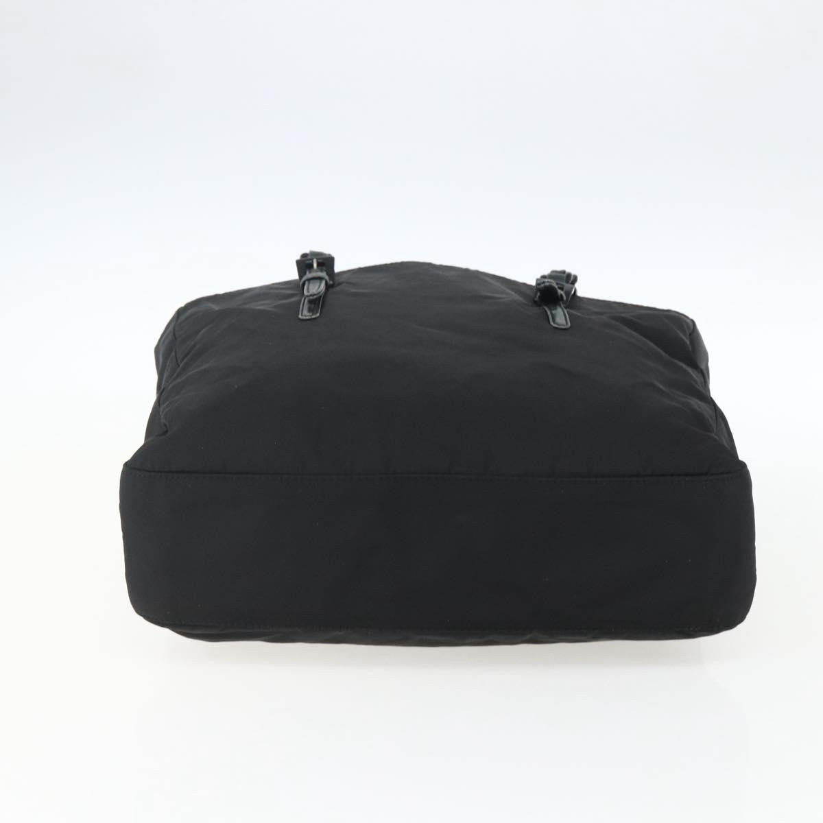 Prada PRADA Chain Shoulder Bag Nylon Black Authentic 170424