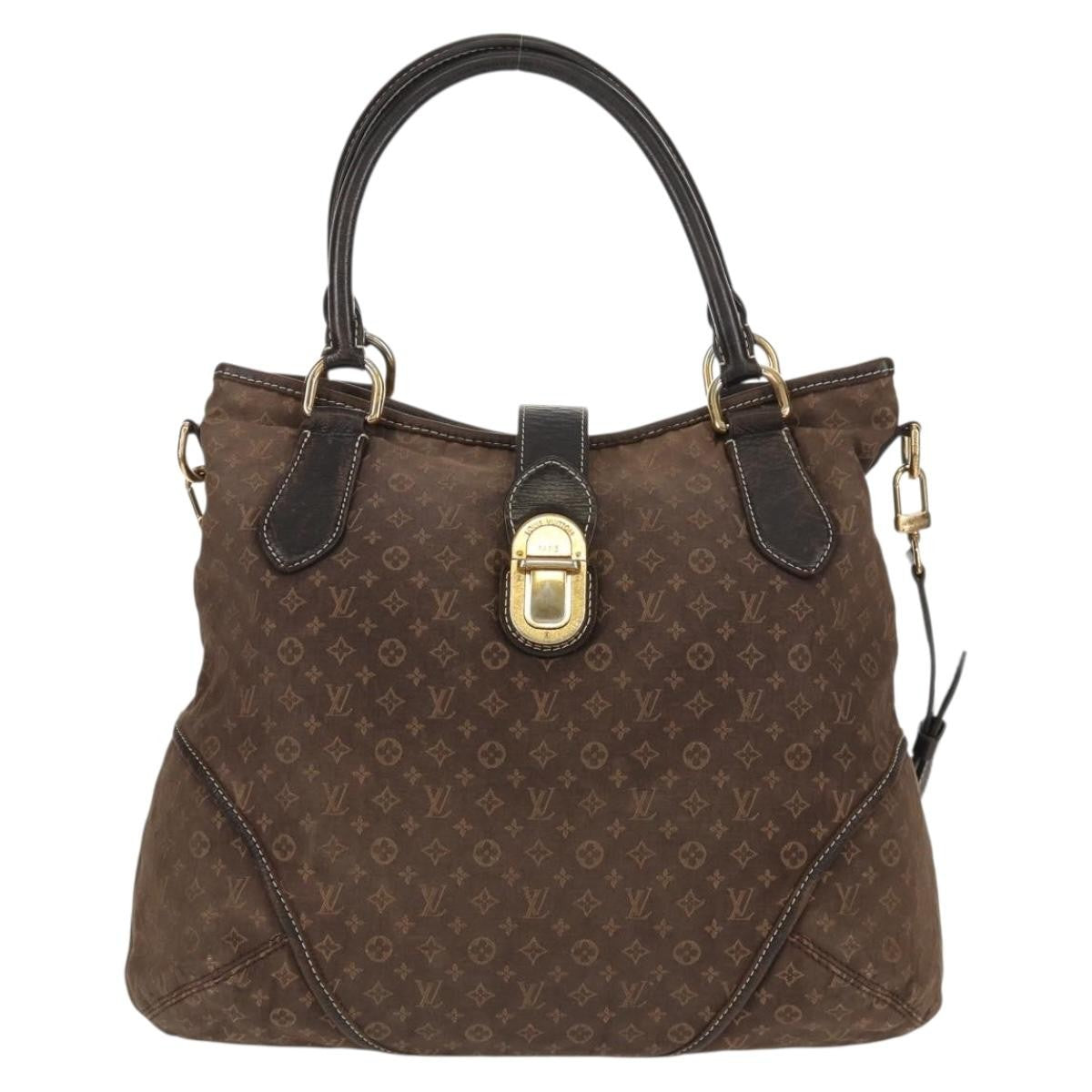 Louis Vuitton LOUIS VUITTON Monogram Idylle Elegy Hand Bag Black M56696 LV Authentic bs31637