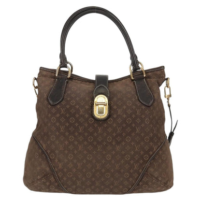 Louis Vuitton LOUIS VUITTON Monogram Idylle Elegy Hand Bag Black M56696 LV Authentic bs31637