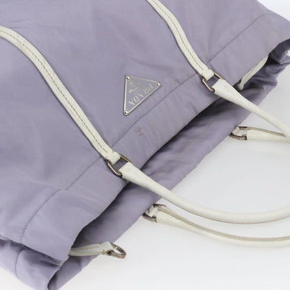 Prada PRADA Backpack Nylon Leather Purple Silver Authentic am10579 Bag