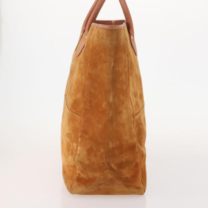 Gucci GUCCI Tote Bag Suede Brown Gold 002 58 0233 Authentic YKZ146