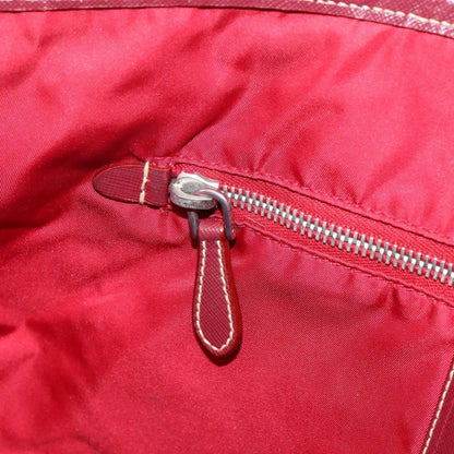 Prada PRADA Tote Bag Nylon Pink Silver Authentic 151499