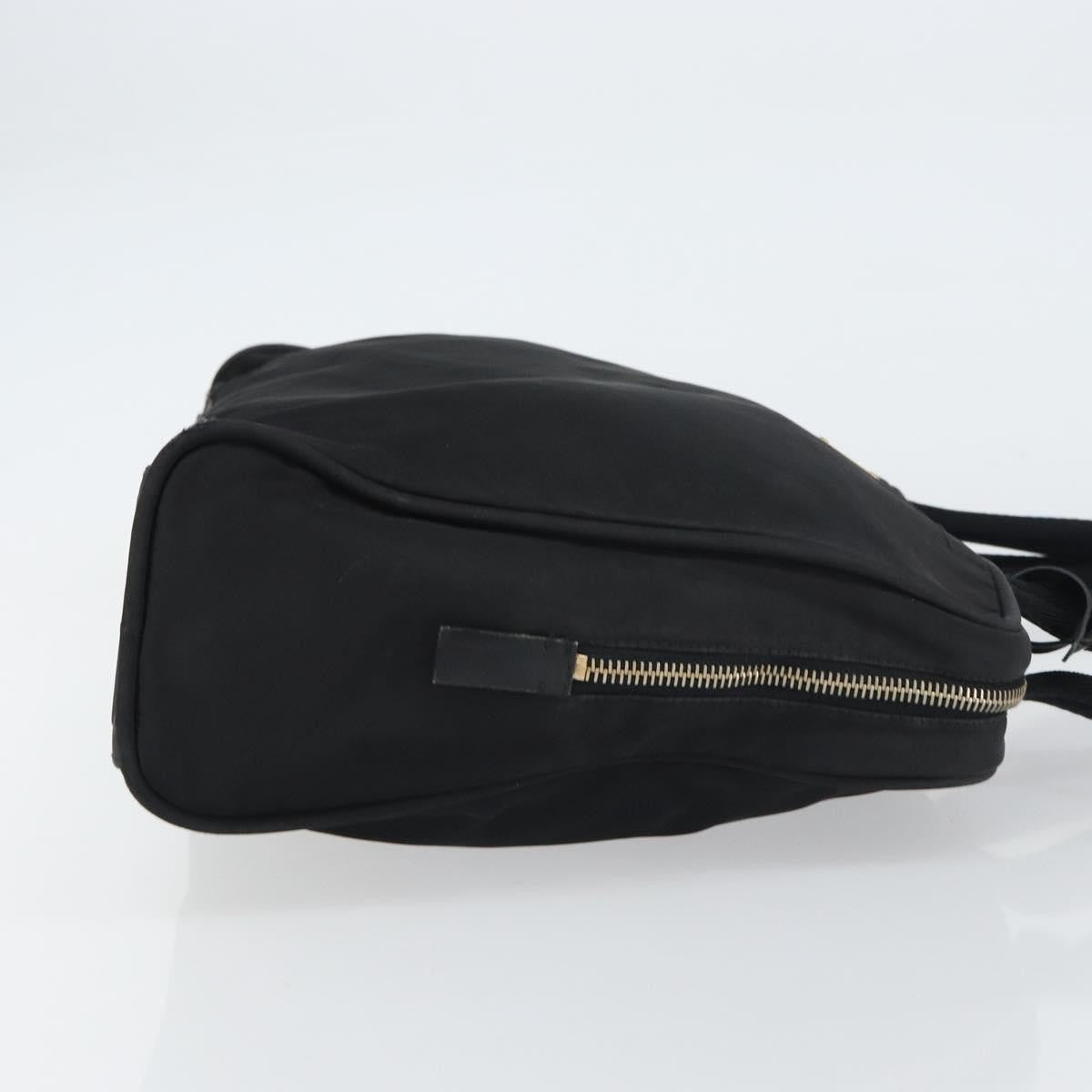 Prada PRADA Tote Bag Nylon Black Gold Authentic 156177