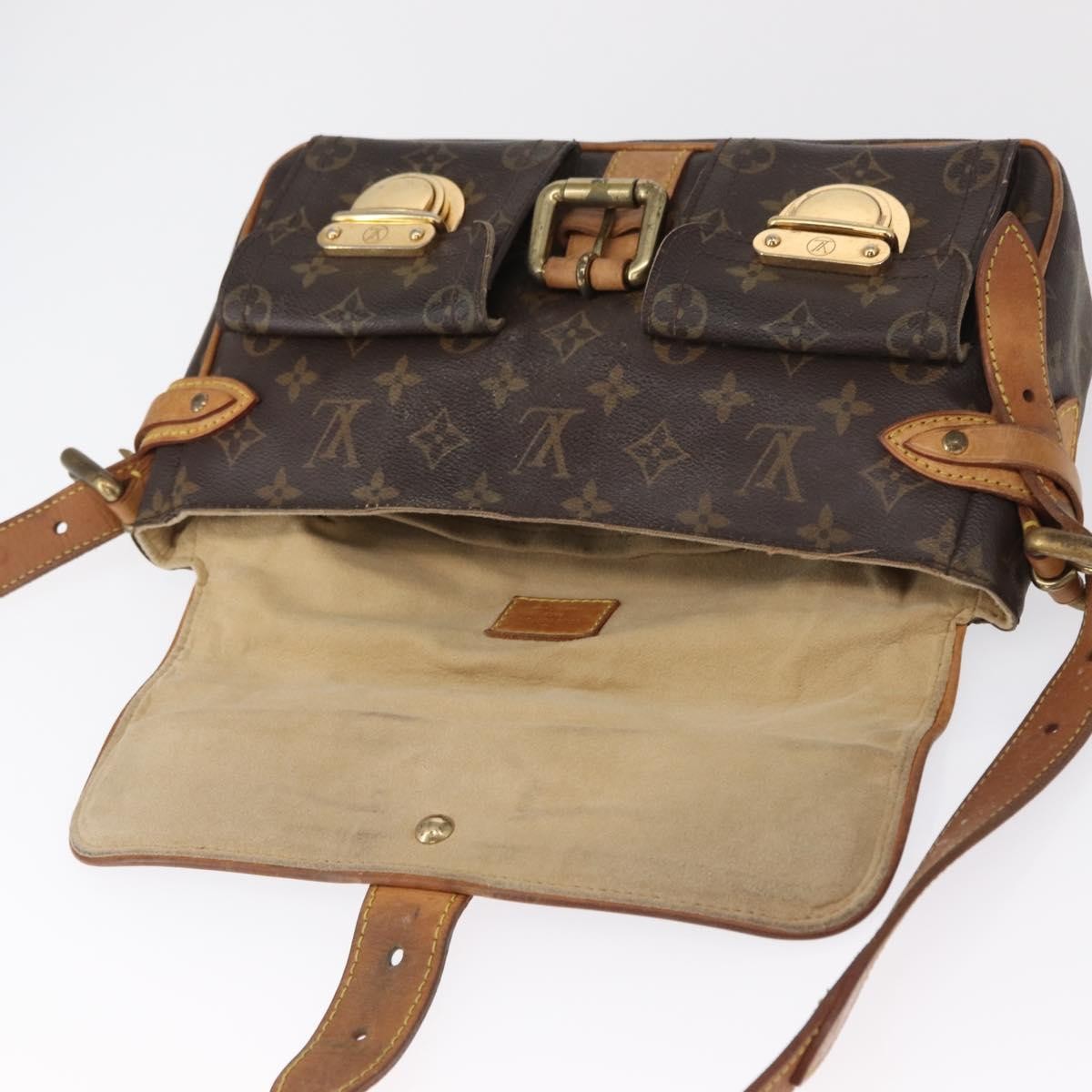 Louis Vuitton LOUIS VUITTON Monogram Hudson PM Shoulder Bag M40027 LV Authentic 164131