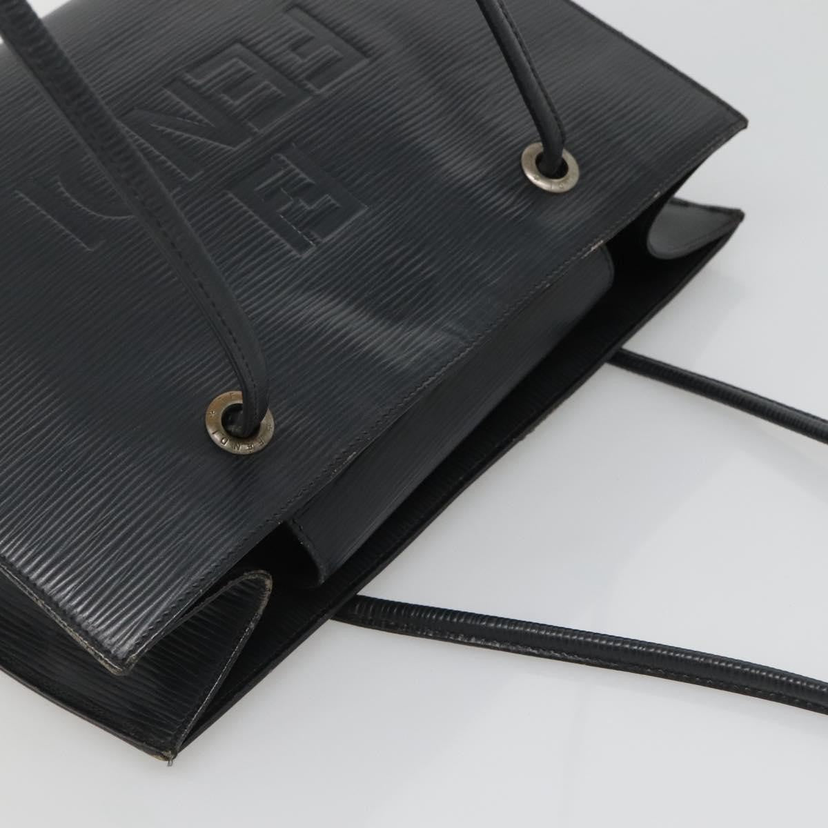 Fendi FENDI Shoulder Bag Leather Black Authentic 124503