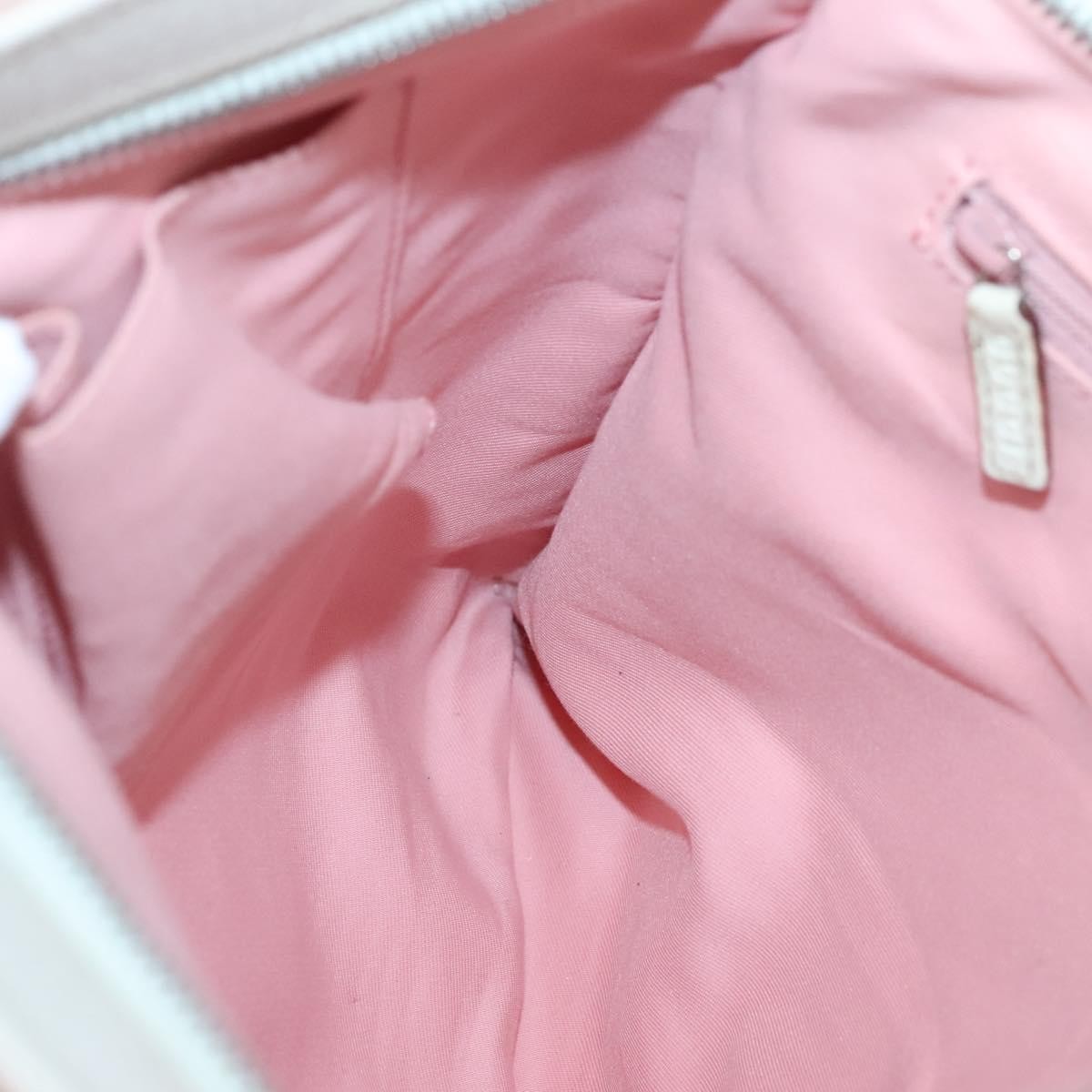 Gucci GUCCI GG Canvas Sherry Line Tote Bag Pink Silver 145809 Authentic 141943