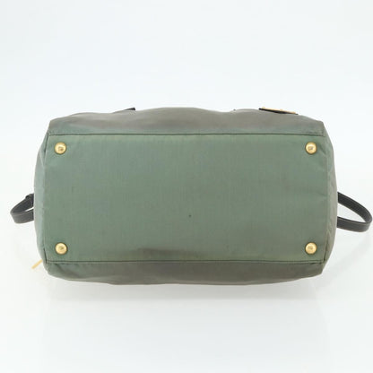 Prada PRADA Shoulder Bag Nylon 2way Green Gold Authentic 176782