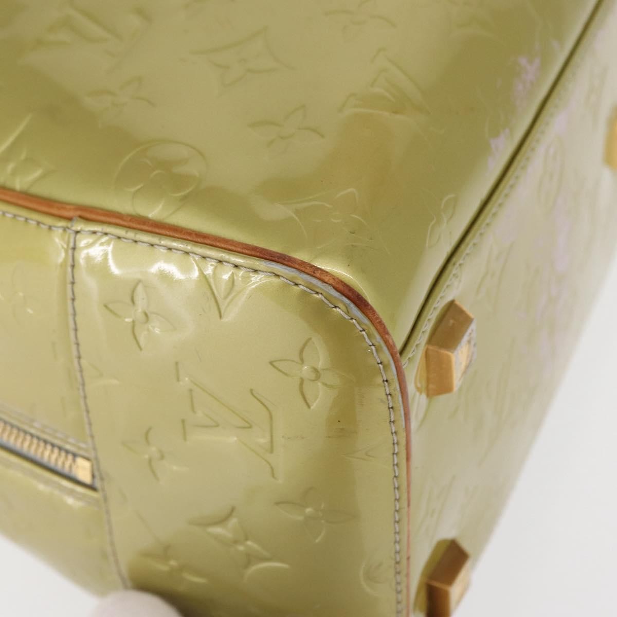 Louis Vuitton LOUIS VUITTON Monogram Vernis Tompkins Square Bag Gris M91150 LV Authentic ep12776