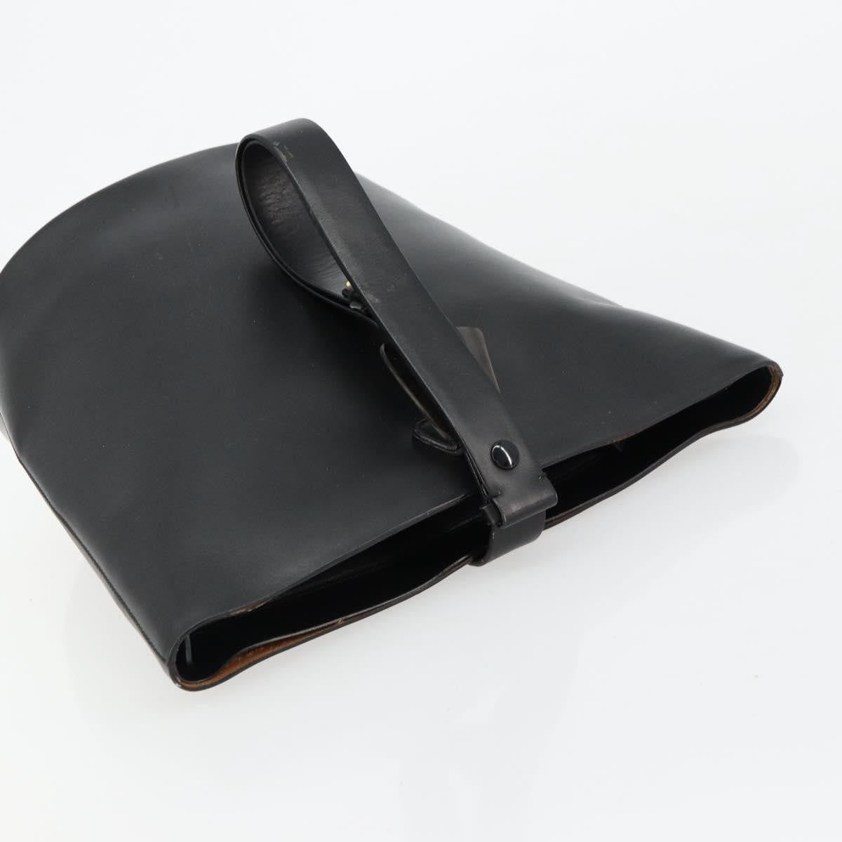 Gucci GUCCI Hand Bag Leather Black Authentic 71508