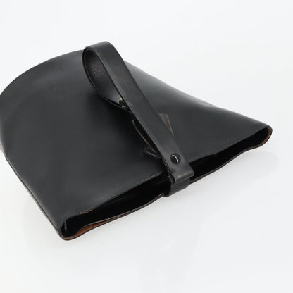 Gucci GUCCI Hand Bag Leather Black Authentic 71508