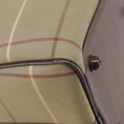 Burberrys Burberrys Nova Check Boston Bag Canvas Beige Gold Authentic ep13303