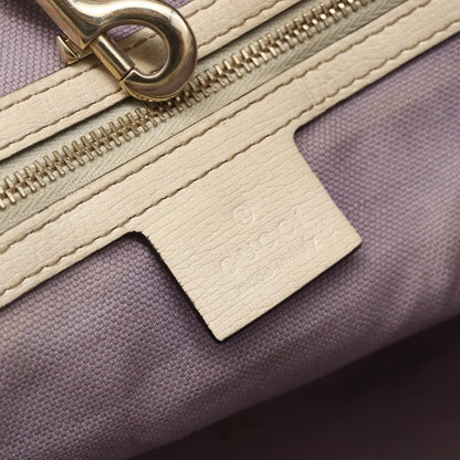 Gucci GUCCI Tote Bag PVC Ivory Gold 309613 Authentic ka3786