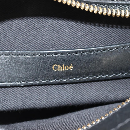 Chloé Chloé Chloe Alice Hand Bag Leather 2way White Black Authentic BA6836