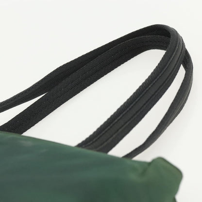 Prada PRADA Tote Bag Nylon Green Silver Authentic 155085