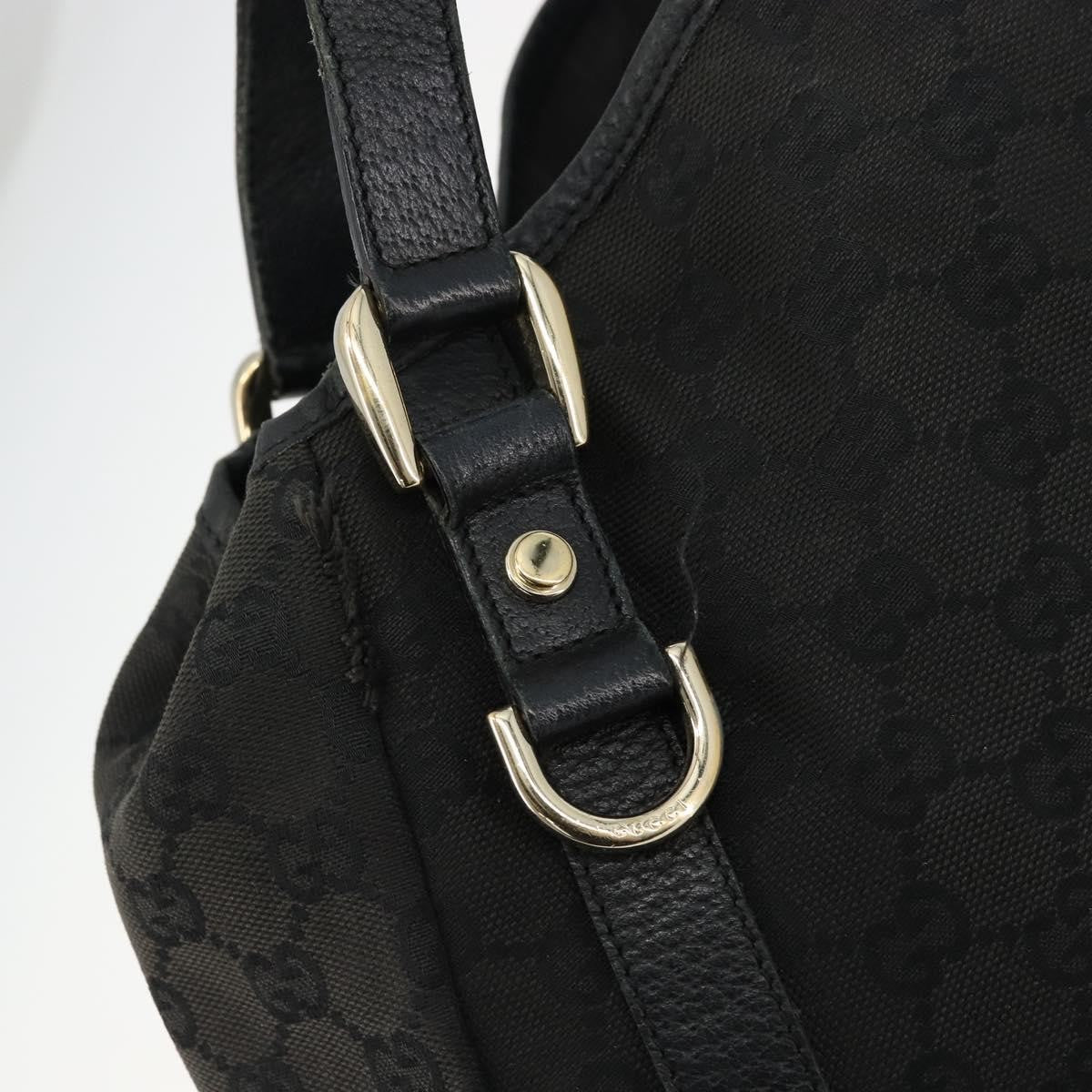 Gucci GUCCI GG Canvas Abbey Tote Bag Black Gold 130736 Authentic 179901