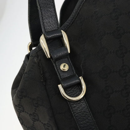 Gucci GUCCI GG Canvas Abbey Tote Bag Black Gold 130736 Authentic 179901