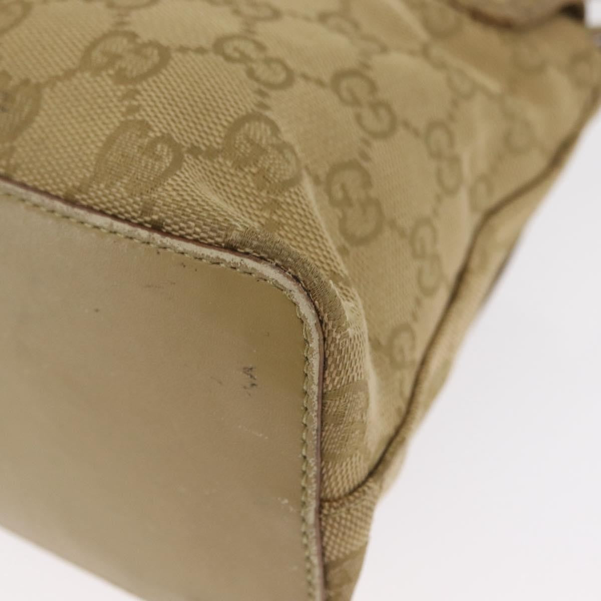 Gucci GUCCI GG Canvas Shoulder Bag Beige Gold 90646 Authentic mr1955