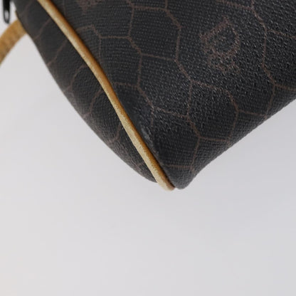 Dior Christian Dior BOTTEGA VENETA Hand Bag Suede PVC 2 Set Brown Gold Authentic bs30859