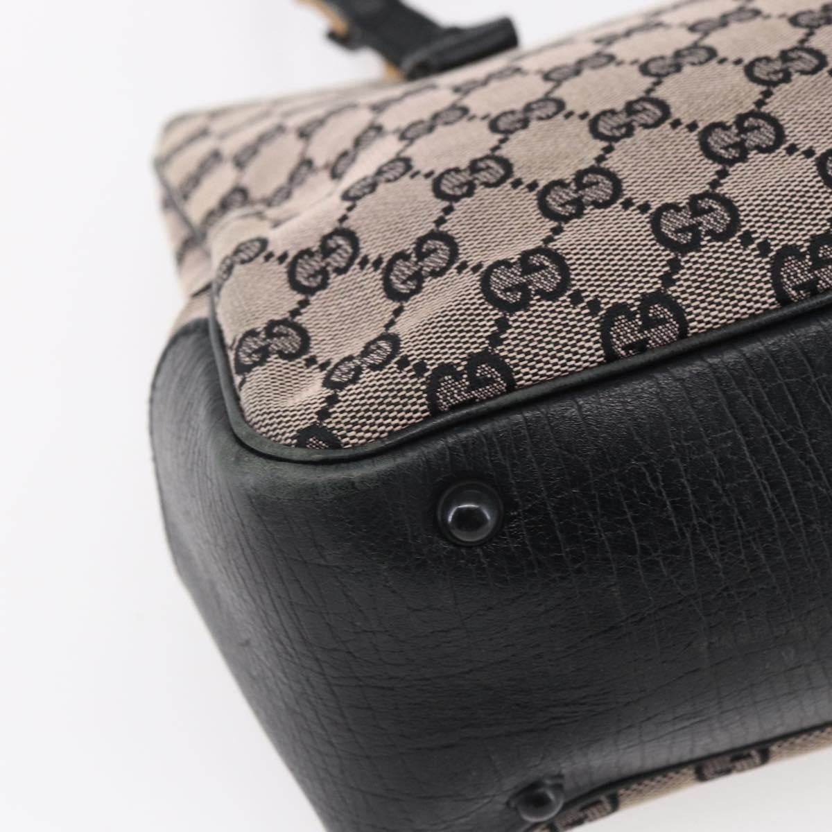Gucci GUCCI GG Canvas Bamboo Tote Bag Navy 112526 Authentic 154654