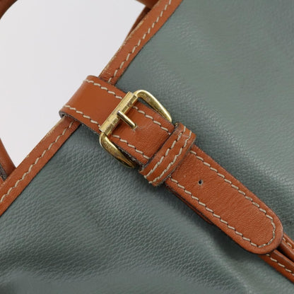 Valentino VALENTINO Garment Cover Leather Green Gold Authentic bs31394 Bag