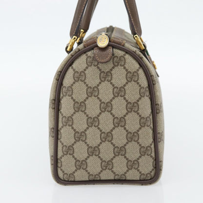Gucci GUCCI GG Supreme Web Sherry Line Bag PVC Beige Gold 40 02 006 Authentic BA12926