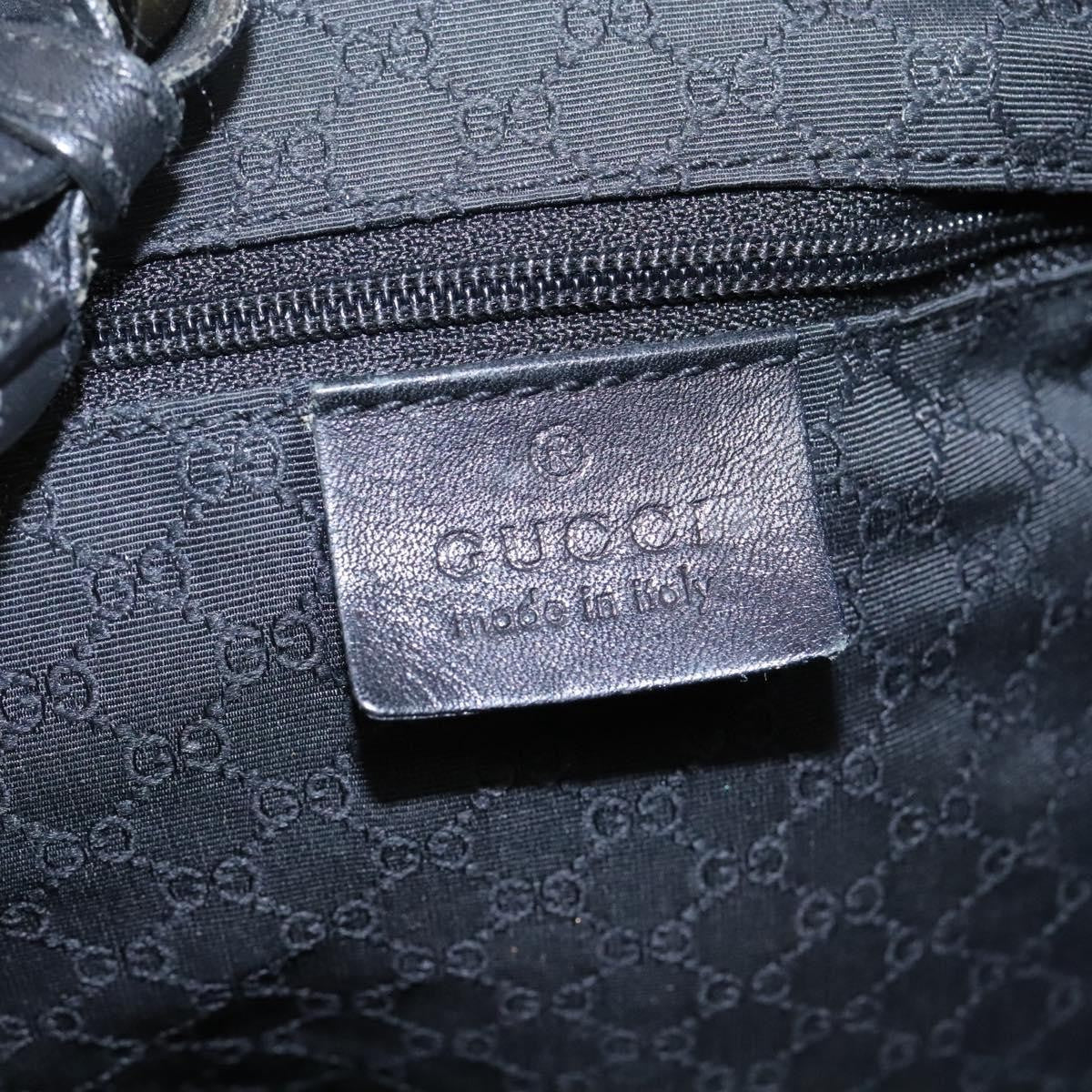 Gucci GUCCI Web Sherry Line Shoulder Bag Denim Black Red Green 73884 Authentic am8160