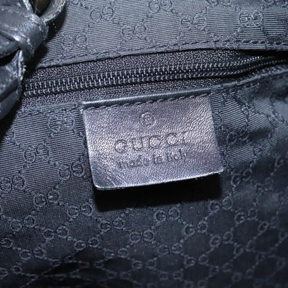 Gucci GUCCI Web Sherry Line Shoulder Bag Denim Black Red Green 73884 Authentic am8160