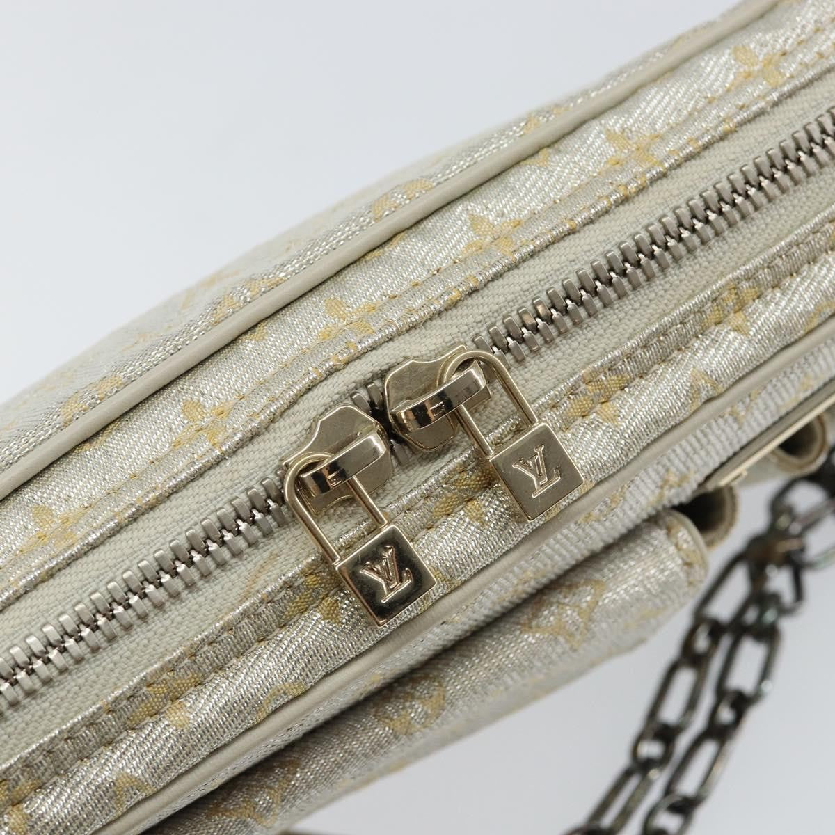 Louis Vuitton LOUIS VUITTON Monogram Shine McKenna Shoulder Bag Gold M92363 LV Authentic hk3048