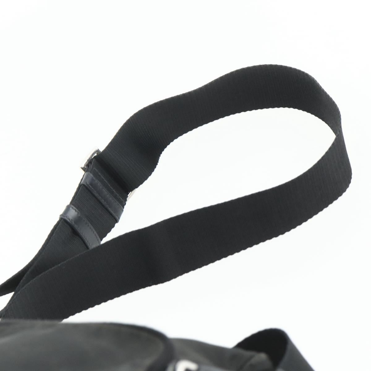 Prada PRADA Shoulder Bag Nylon Black Silver Authentic 175741
