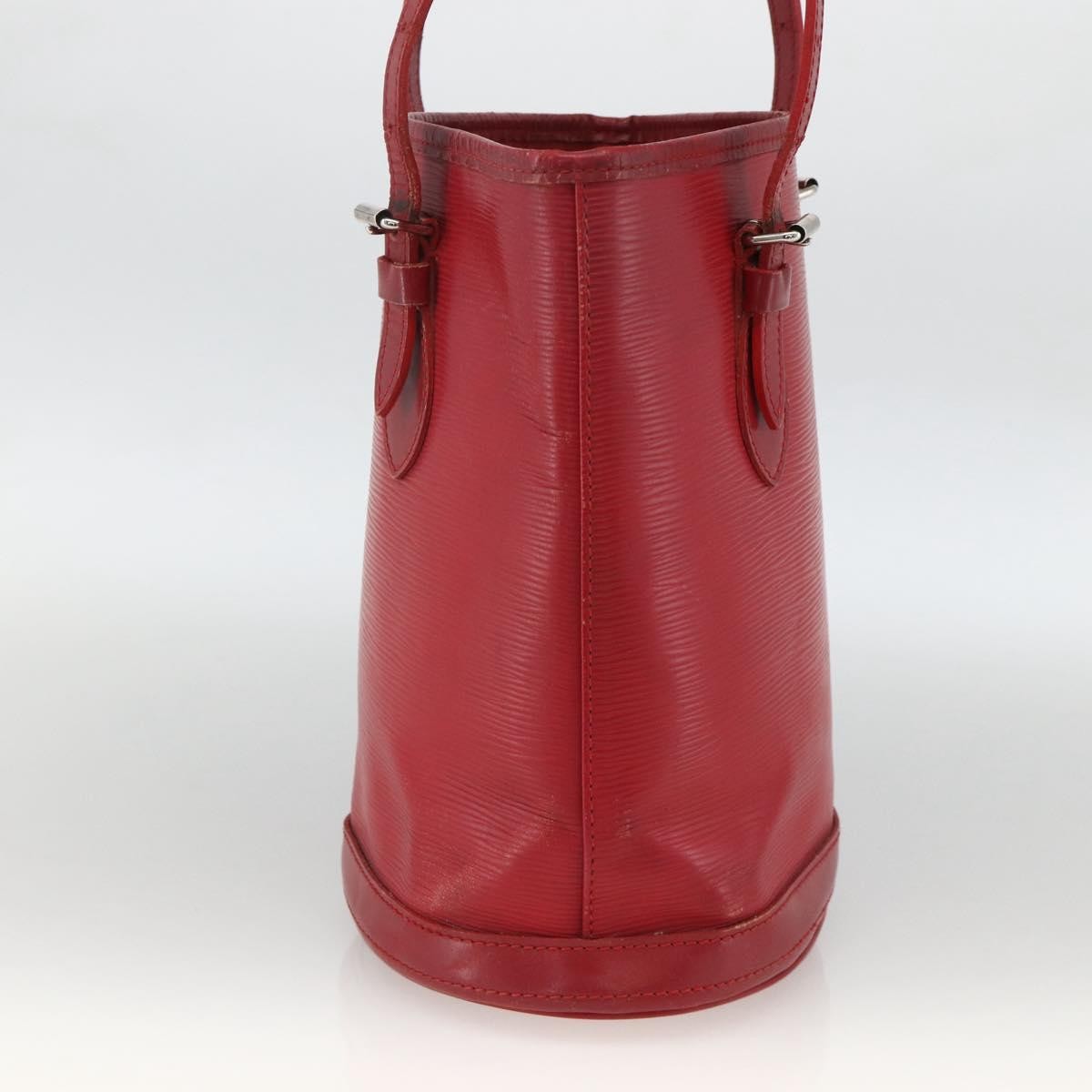 Louis Vuitton LOUIS VUITTON Epi Bucket PM Shoulder Bag Red M5899E LV Authentic bs34346
