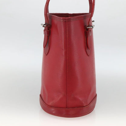 Louis Vuitton LOUIS VUITTON Epi Bucket PM Shoulder Bag Red M5899E LV Authentic bs34346