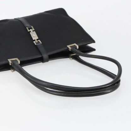 Gucci GUCCI Jackie Shoulder Bag Nylon Black Silver 002 1073 3444 Authentic bs29509