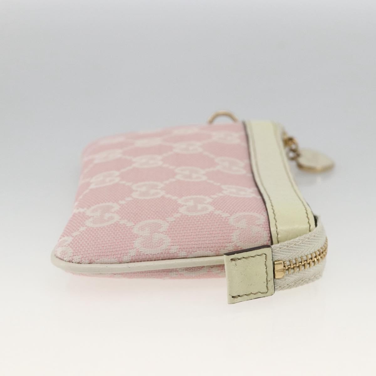 Gucci GUCCI GG Canvas Pouch Pink Gold Authentic BAZ875A Bag