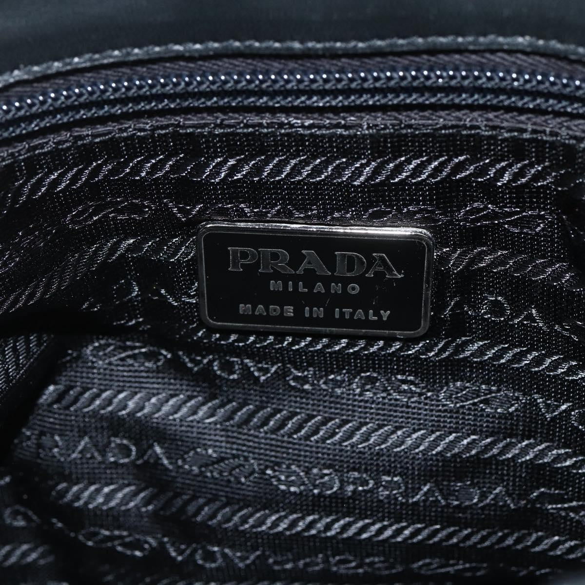 Prada PRADA Tote Bag Nylon Green Silver Authentic 155085