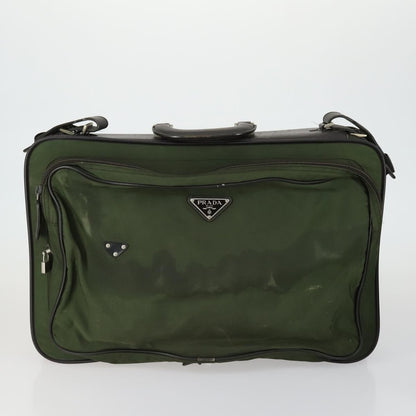Prada PRADA Hand Bag Nylon 5 Set Khaki Black Authentic 160316