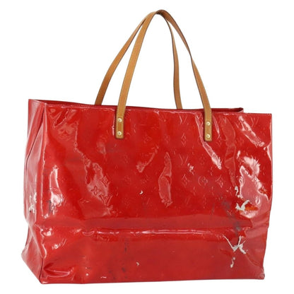 Louis Vuitton LOUIS VUITTON Monogram Vernis Reade GM Tote Bag Rouge M91084 LV Authentic ARZ211