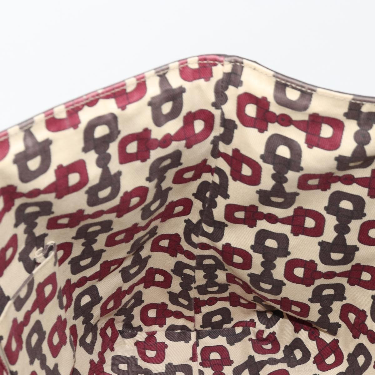 Gucci GUCCI GG Canvas Guccissima Tote Bag Leather Brown Gold 141472 Authentic 176366