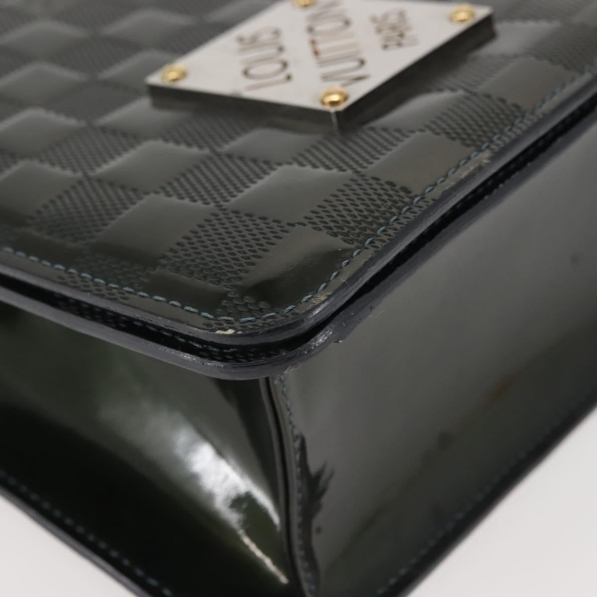 Louis Vuitton LOUIS VUITTON Damier Vernis Club Bag Green Petrol Blue M92128 LV Authentic BA5815