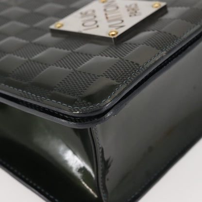 Louis Vuitton LOUIS VUITTON Damier Vernis Club Bag Green Petrol Blue M92128 LV Authentic BA5815