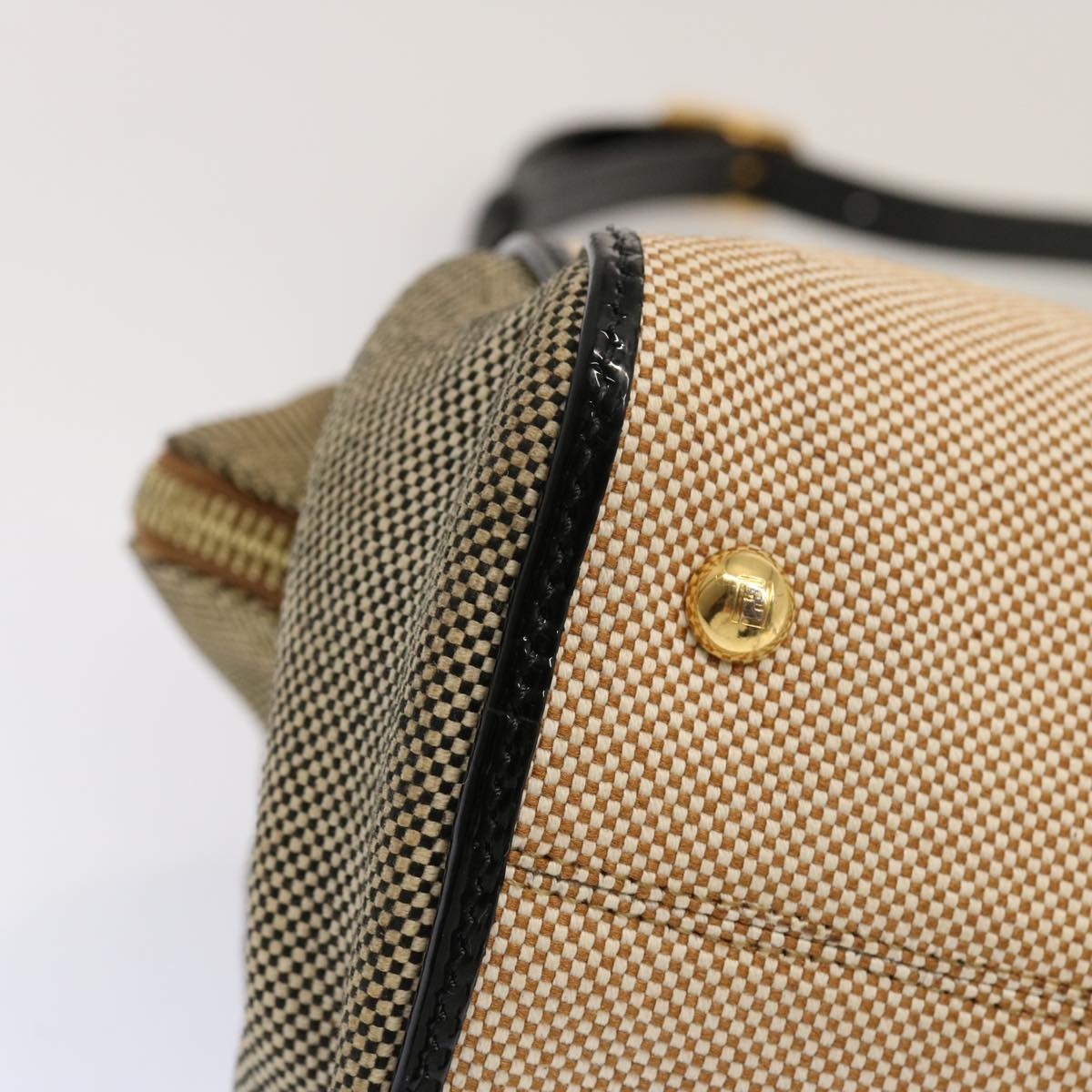 Fendi FENDI Hand Bag Canvas 2way Beige Authentic 70343