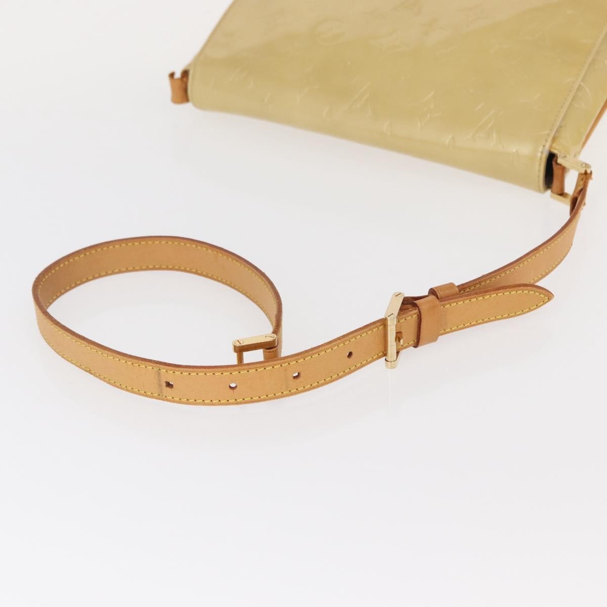 Louis Vuitton LOUIS VUITTON Monogram Vernis Thompson Street Bag Beige M91301 LV Authentic 156991