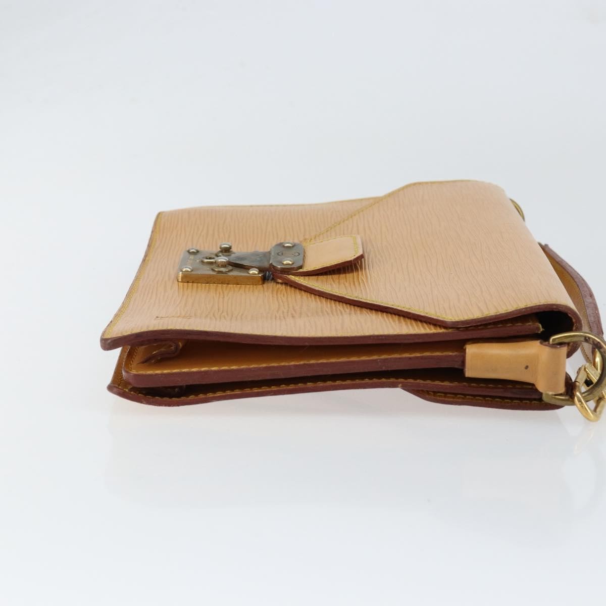 Louis Vuitton LOUIS VUITTON Epi Biface Hand Bag 2way Beige LV Authentic bs30897