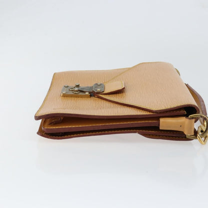 Louis Vuitton LOUIS VUITTON Epi Biface Hand Bag 2way Beige LV Authentic bs30897