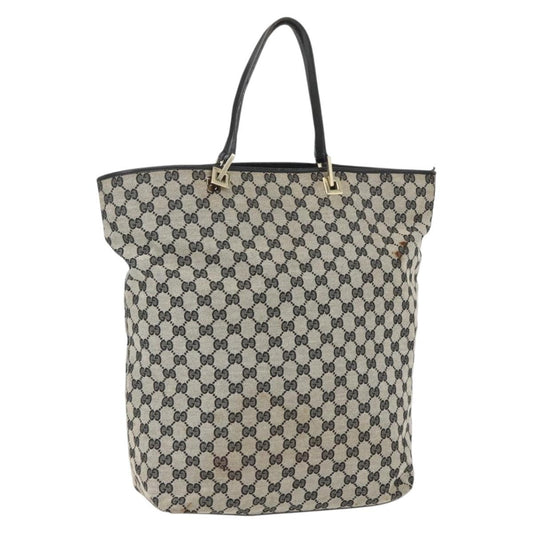 Gucci GUCCI GG Canvas Tote Bag Navy Gold 002 1097 3444 Authentic 158526