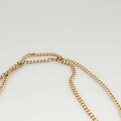 Dior Christian Dior Chain Shoulder Bag Leather Black Gold Authentic BA2045